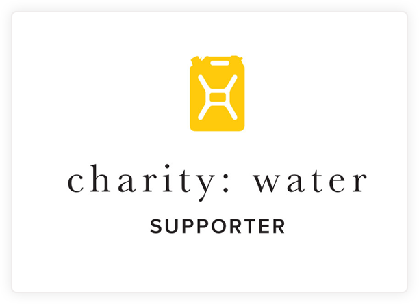 Charity: Water Supporter logo