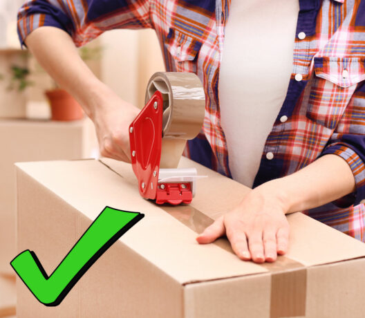 Cheap Movers Taping a Box in Marietta, Buckhead, Atlanta, Brookhaven, Smyrna, GA, and Surrounding Areas